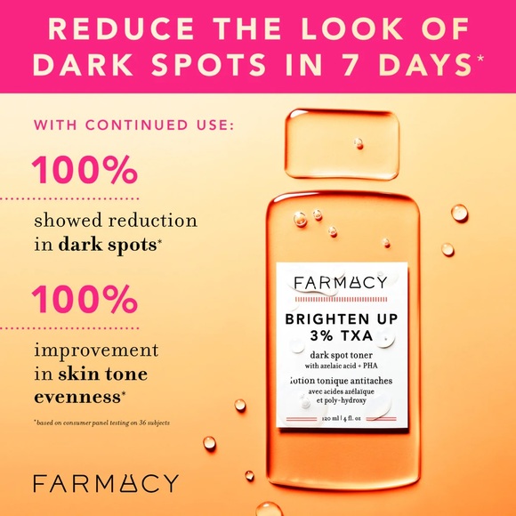 NEW Farmacy Brighten Up 3% TXA Dark Spot Toner with Azelaic Acid+PHA - Picture 4 of 6
